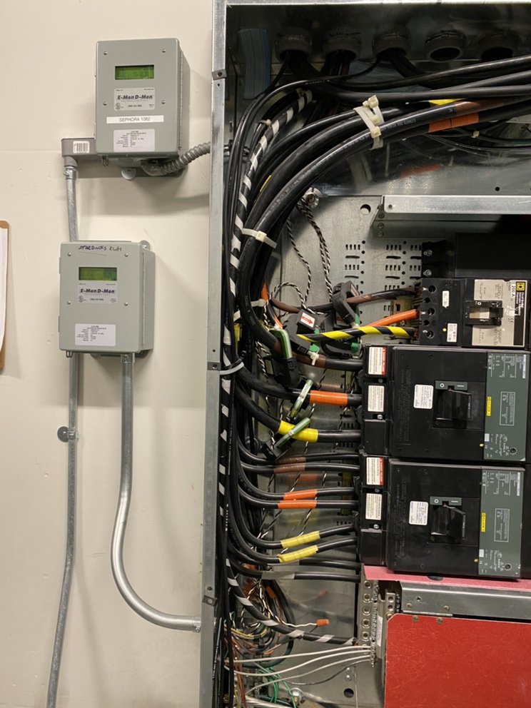 Commercial breaker panel and metering